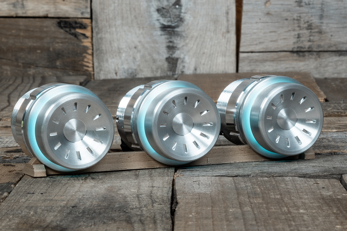 RM-16-7049S-C-R QUANTUM PODS CYAN LED SATIN RIGHT