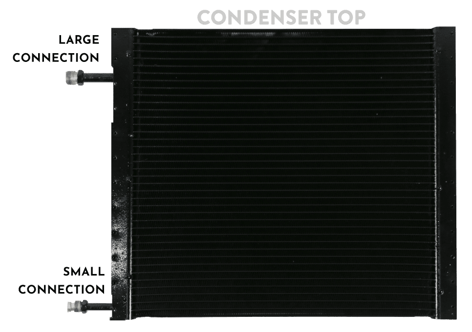 CONDENSER LARGE AND SMALL CONNECTIONS CONDENSER LARGE AND SMALL CONNECTIONS