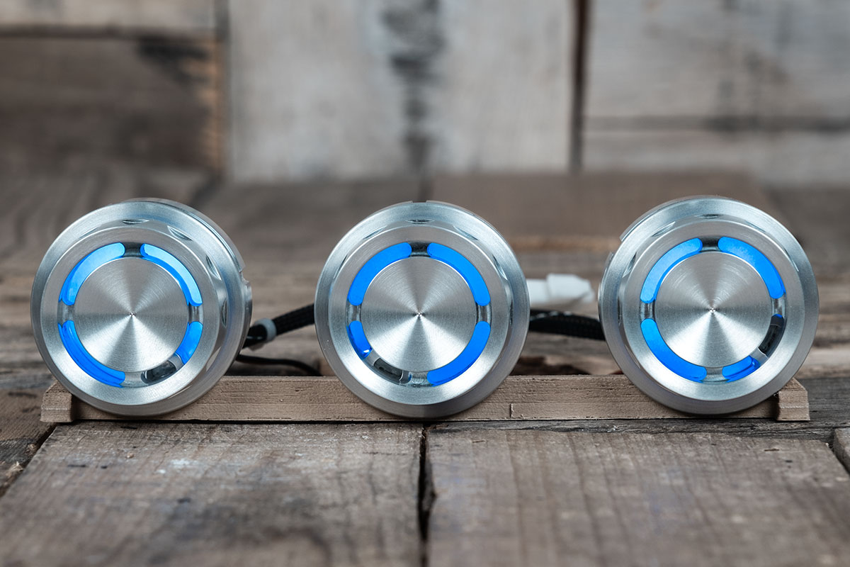 RM-16-7052S-B-C REACTOR PODS SATIN BLUE LED STRAIGHT
