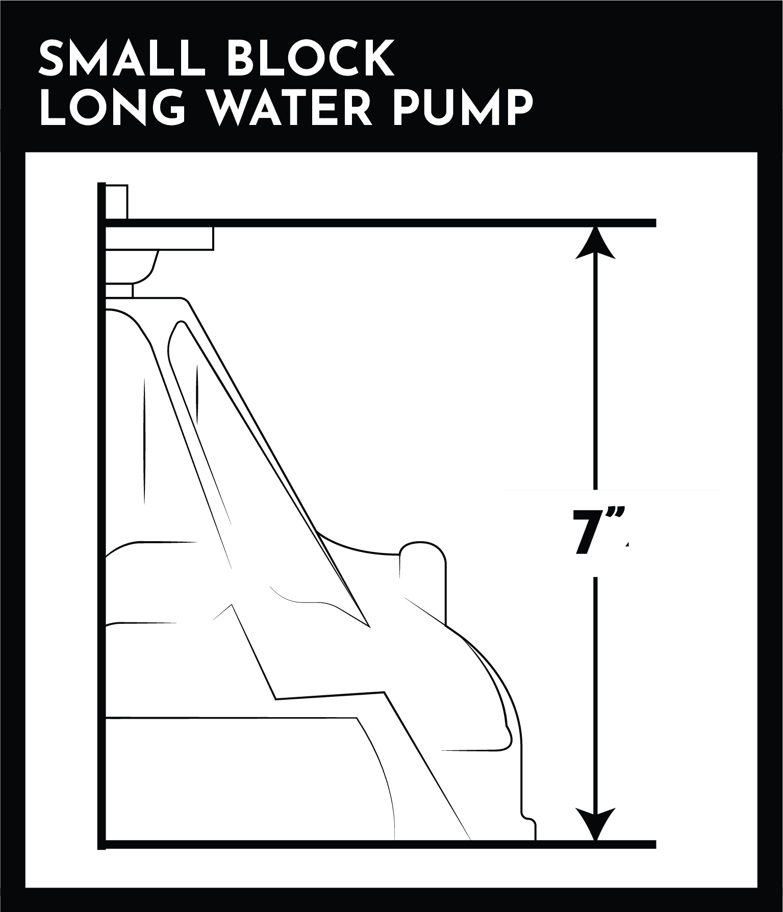 SMALL BLOCK LONG WATER PUMP