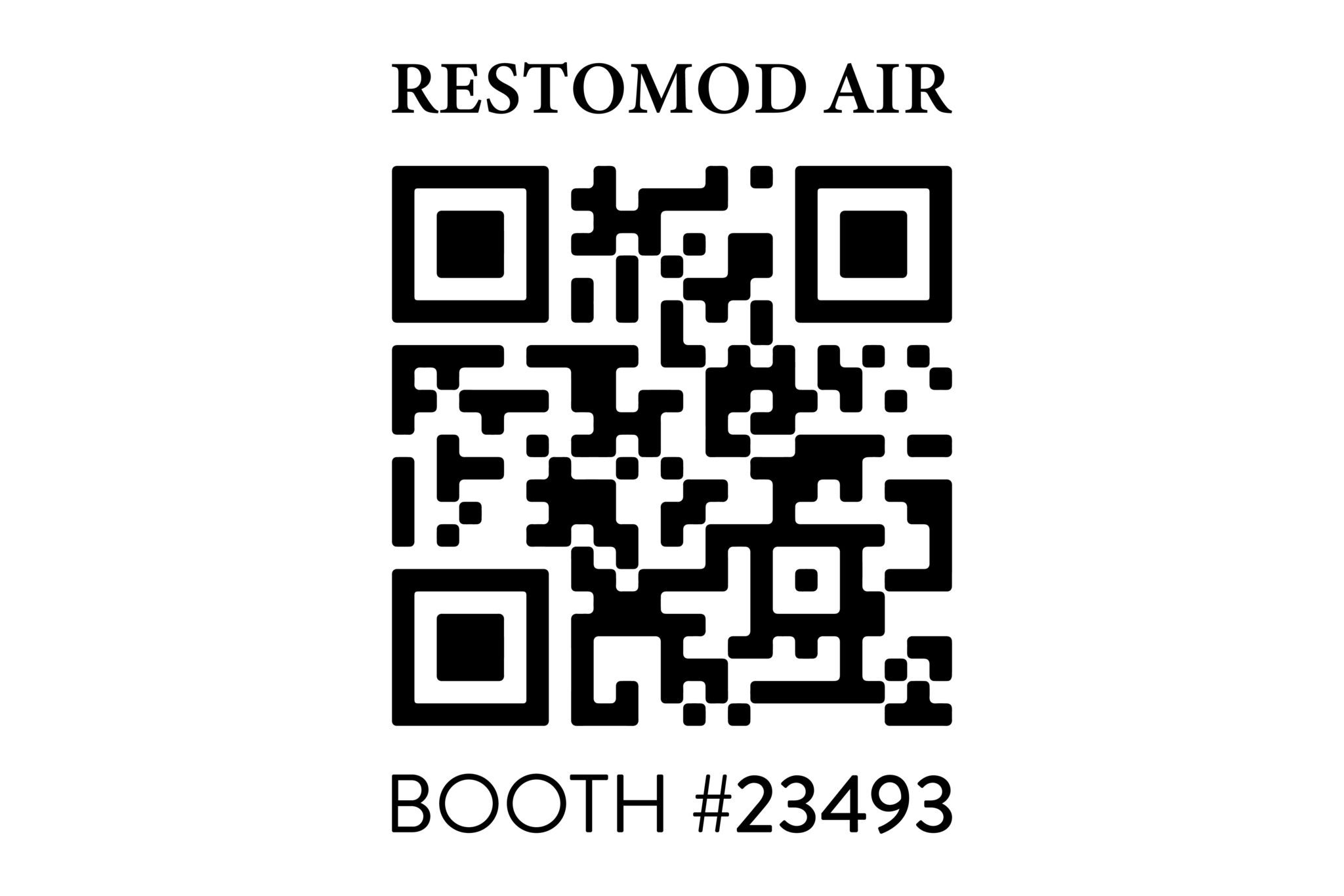 RESTOMOD SEMA BOOTH QR CODE 01 RESTOMOD SEMA BOOTH QR CODE 01
