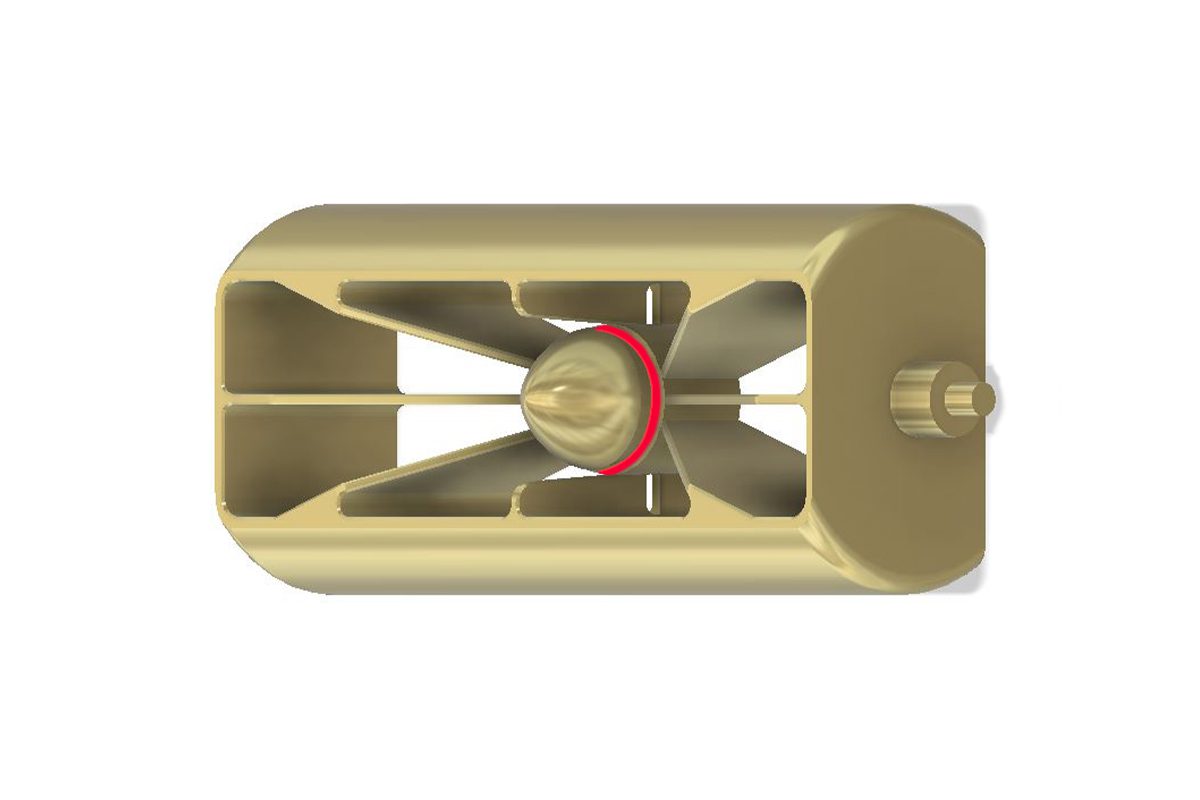 RM 052 2 AERO CENTER ANGLE GOLD RED RM 052 2 AERO CENTER ANGLE GOLD RED