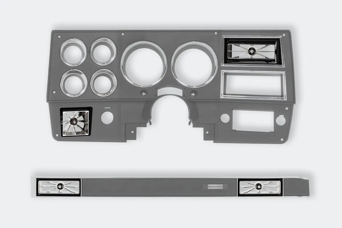 1981-87 Chevy Truck - Blazer A/C Aluminum Vent White LED by