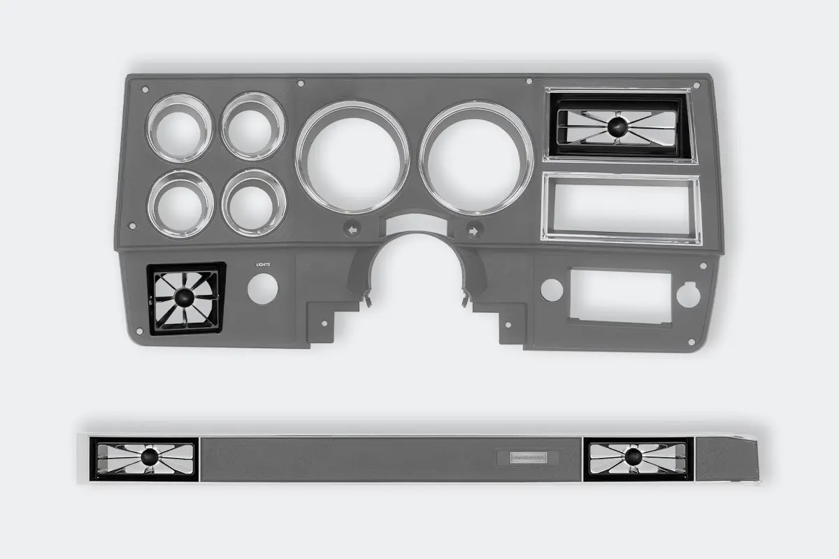 1981-87 Chevy Truck - Blazer A/C Aluminum Vent White LED by
